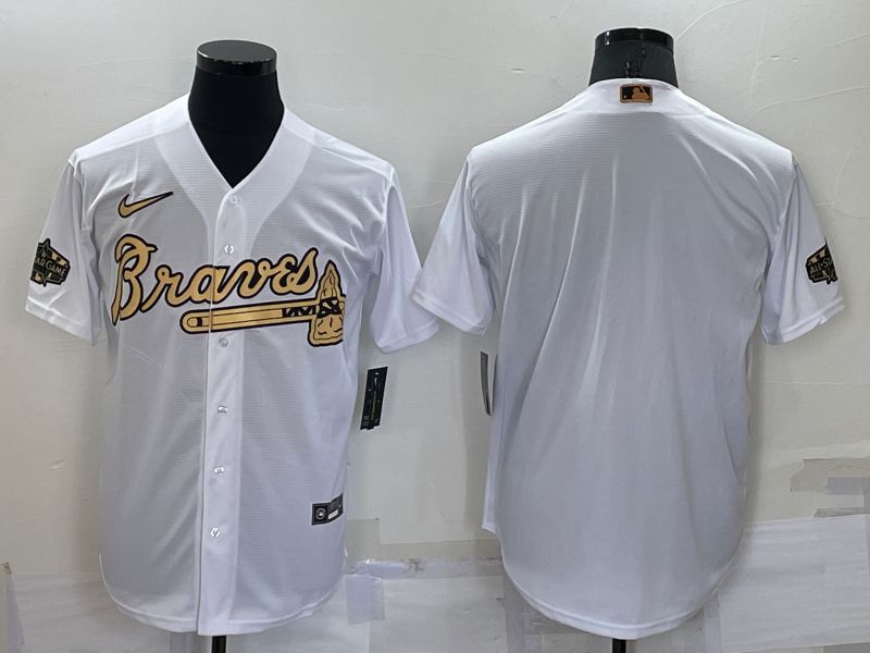 Men Atlanta Braves Blank White 2022 All Star Nike MLB Jersey->seattle mariners->MLB Jersey